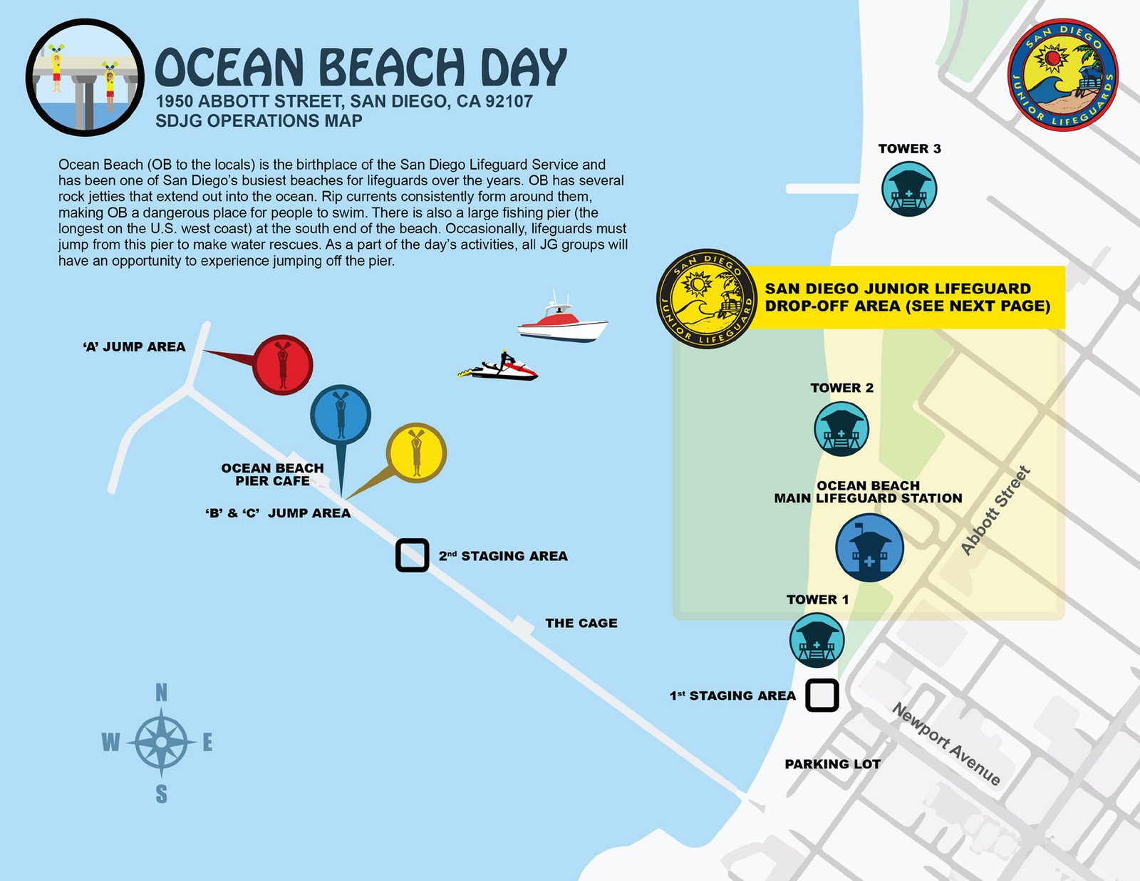 Ocean Beach (1) Drop-Off Map
