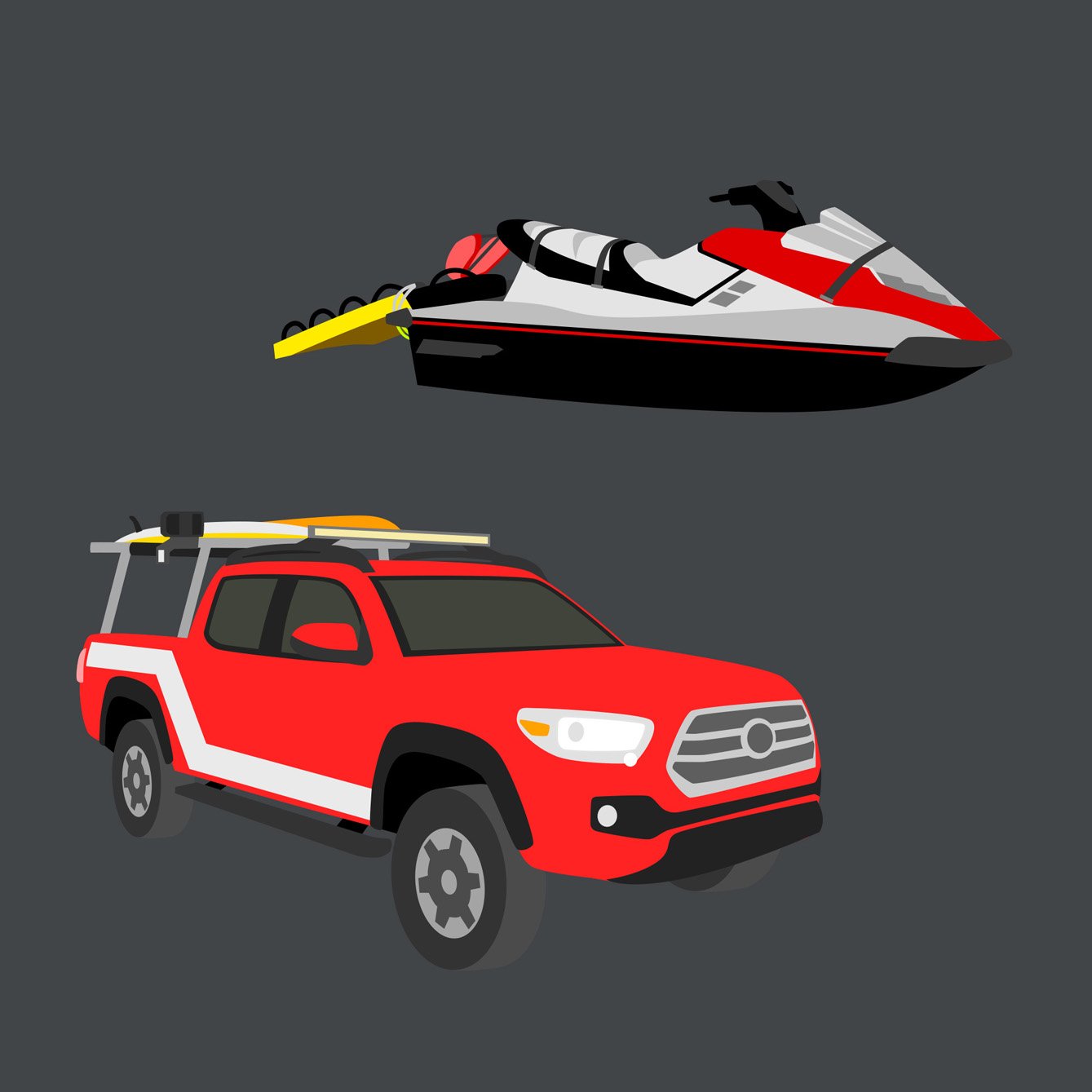 Lifeguard Vehicles - Graphic Artwork