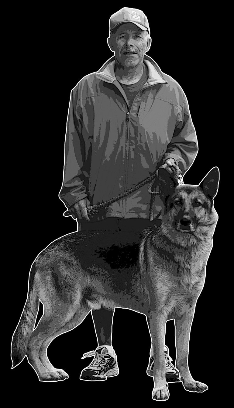 IB Lifeguard Black and White Portrait