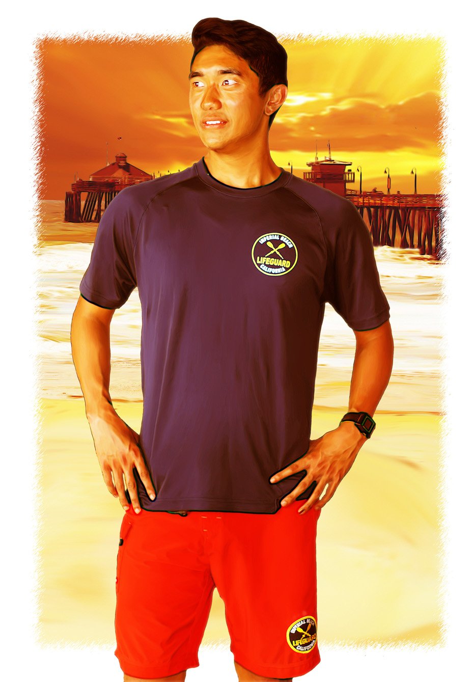 IB Lifeguard Stylized Portrait