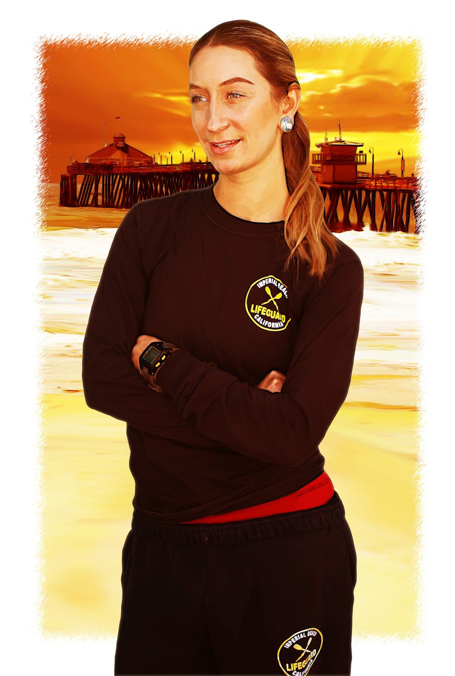 IB Lifeguard Stylized Portrait