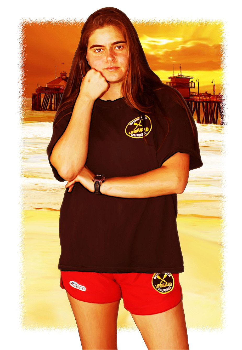 IB Lifeguard Stylized Portrait