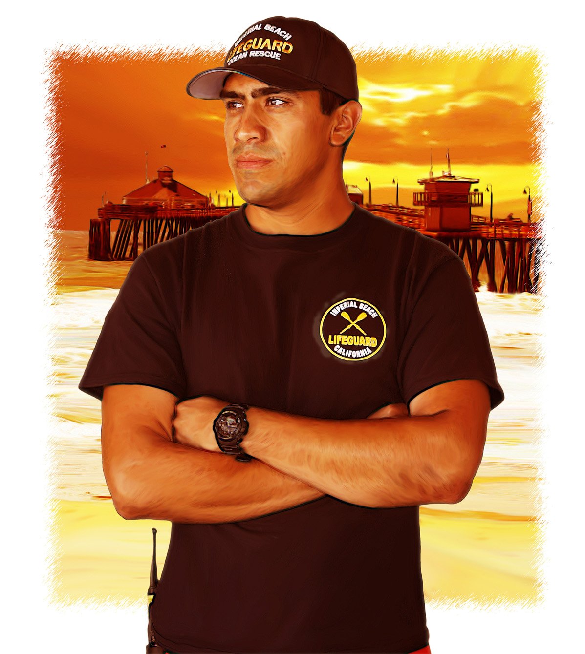 IB Lifeguard Stylized Portrait