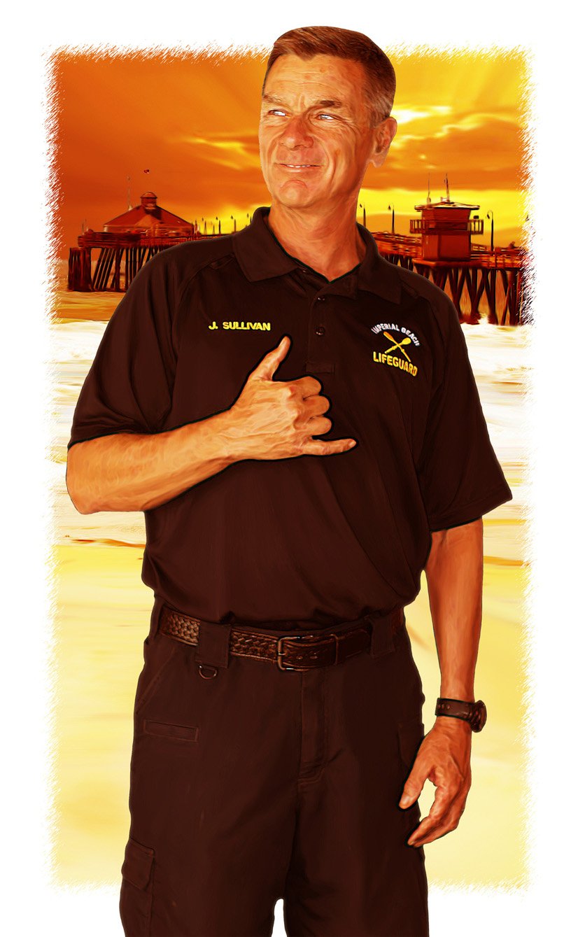 IB Lifeguard Stylized Portrait