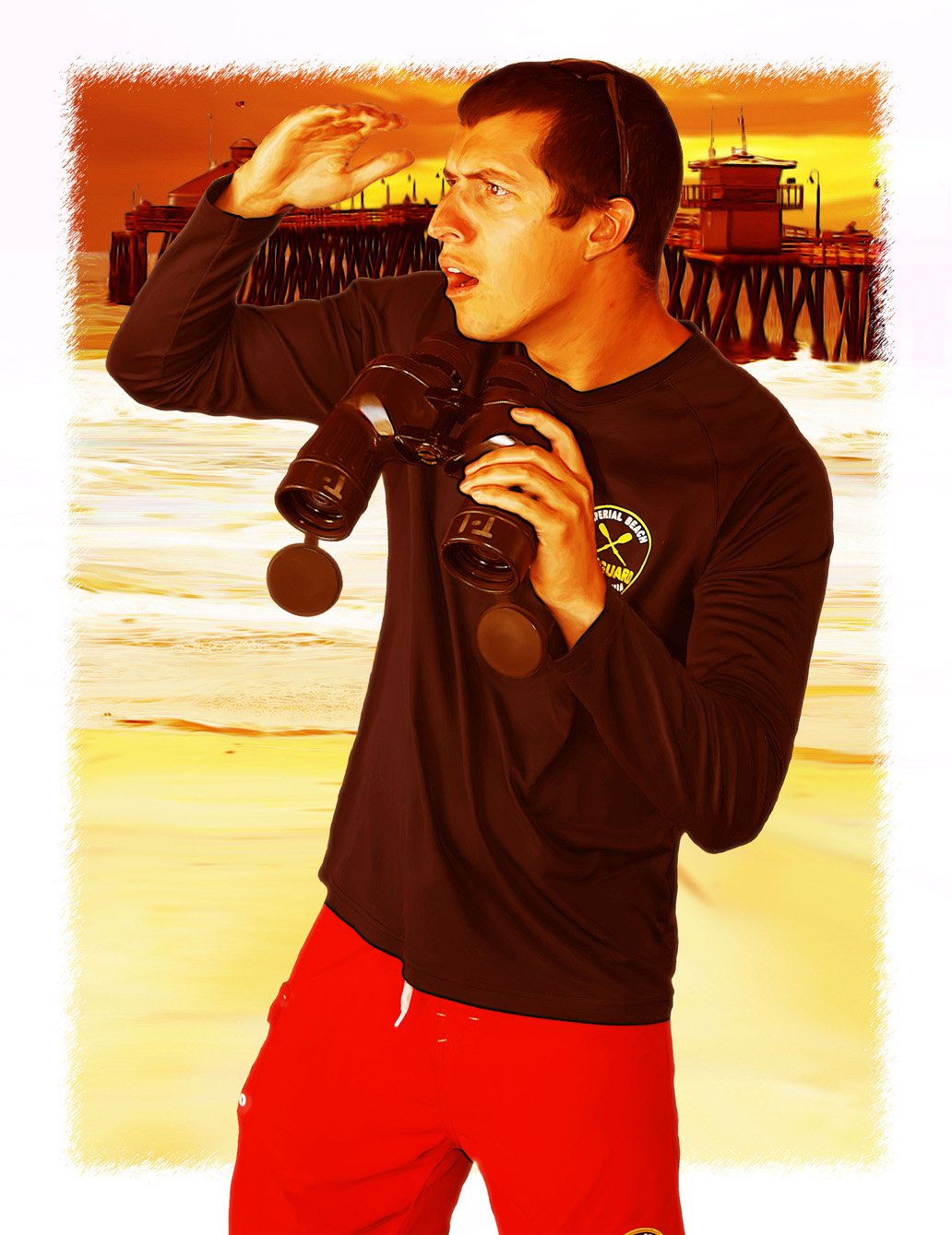 IB Lifeguard Stylized Portrait