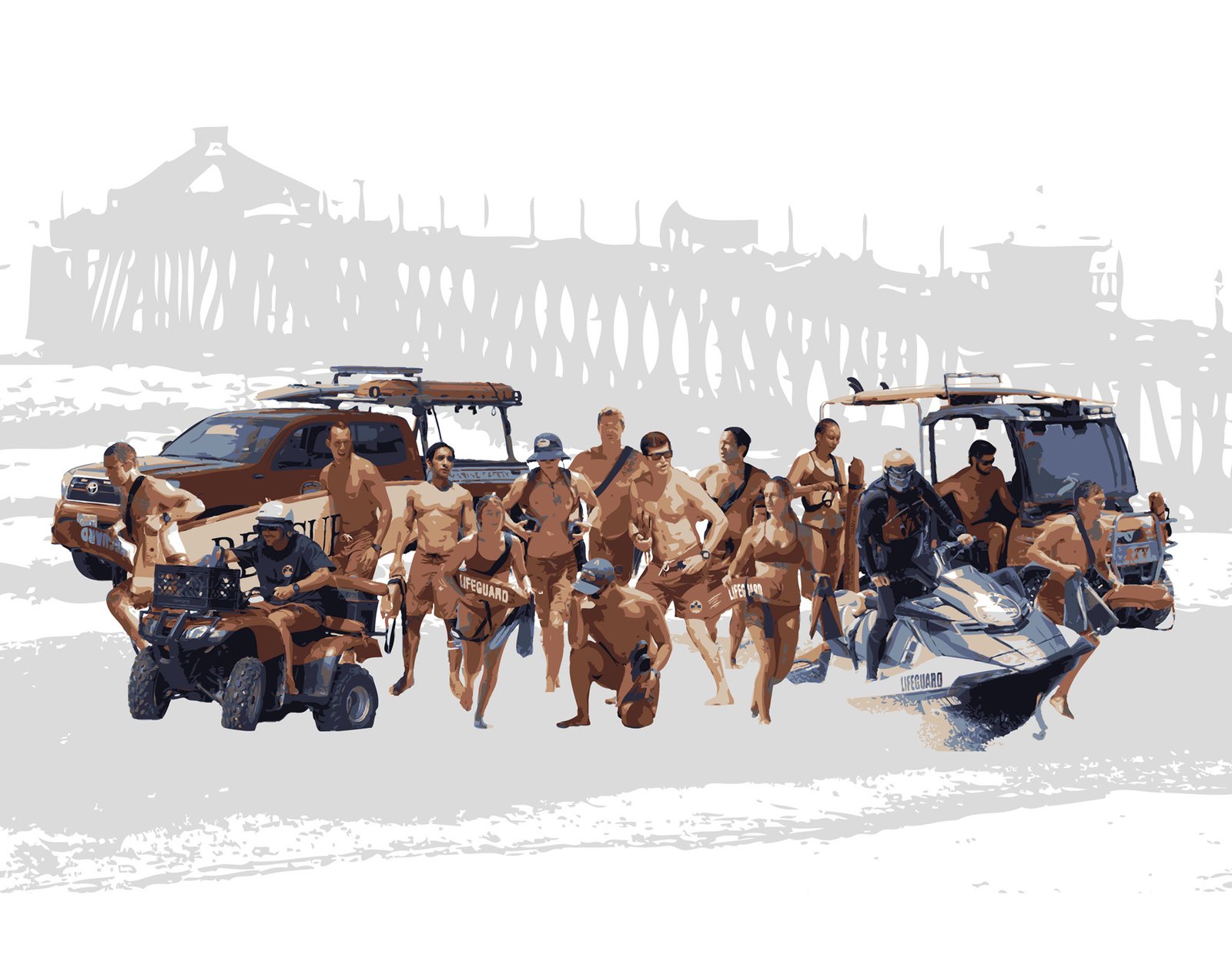 IB Lifeguard Stylized Portrait