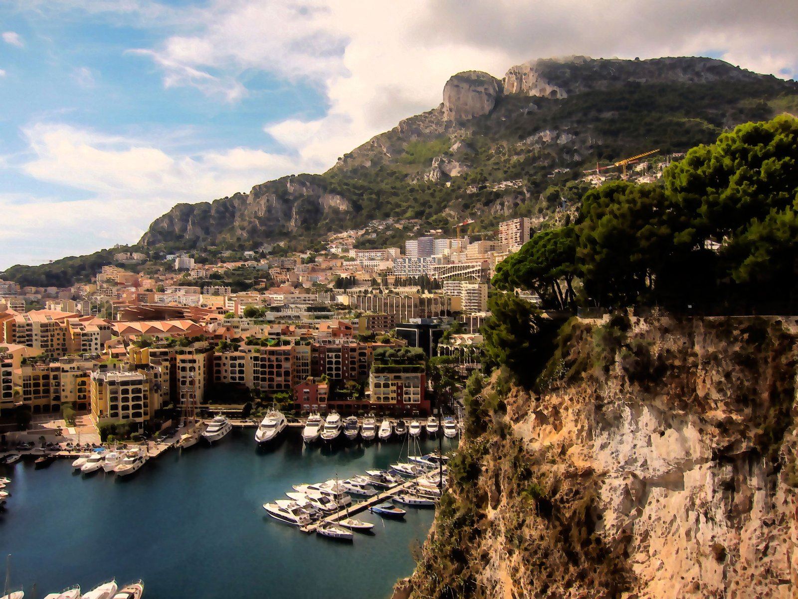 Overlooking Monaco.