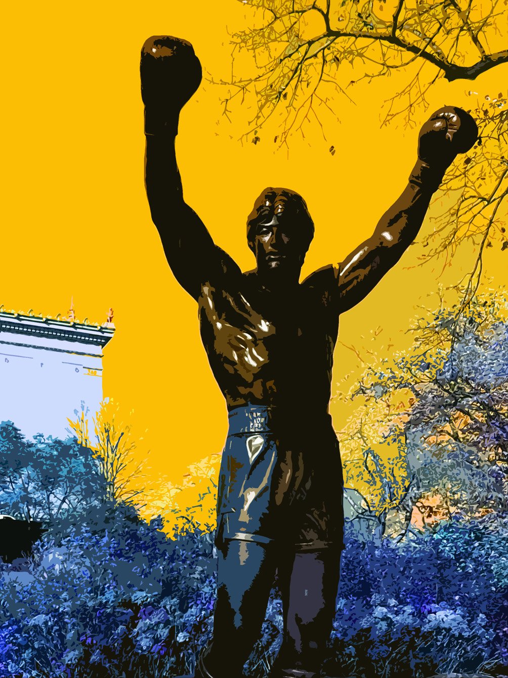 Rocky Balboa in Philly.